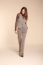 Foto 3 Ellen gilet donna in jersey con disegno rombo