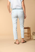 Jaqueline Capri women's chino pants in cotton and tencel piqué slim fit