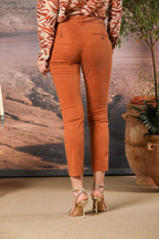 Jaqueline Capri pantalon chino femme en twill slim fit