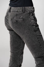 Jaqueline Archivio pantalon chino femme en velours 1000 raies slim fit