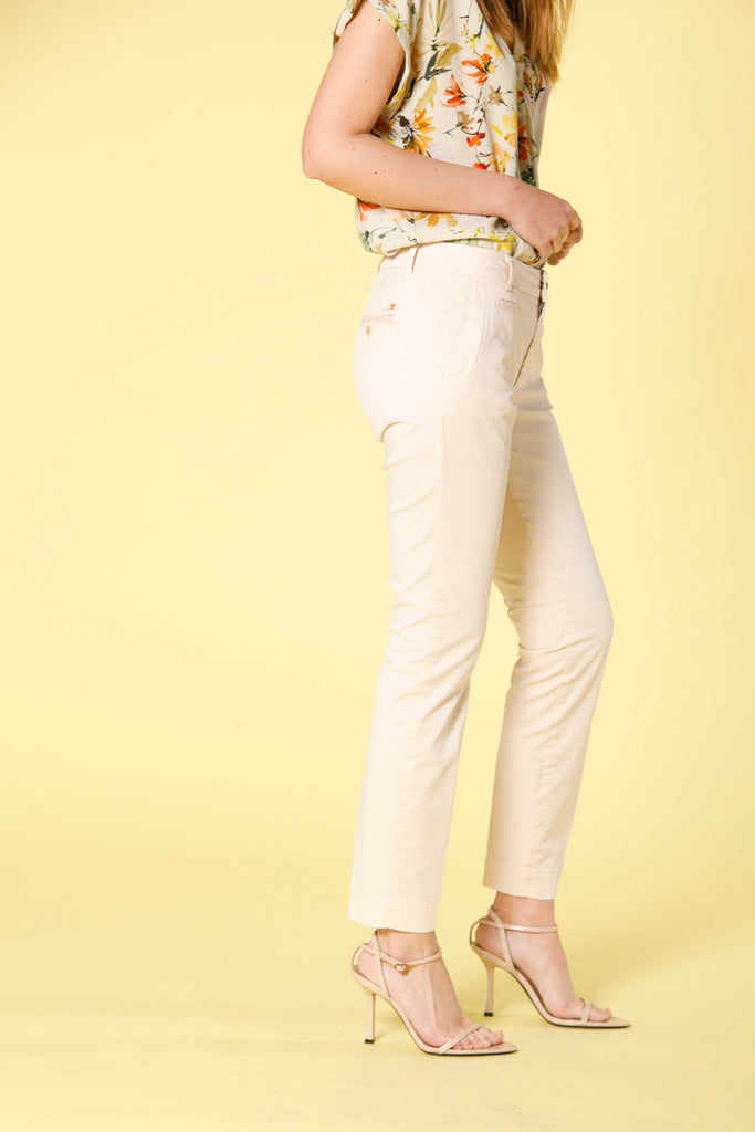 image 3 of women's chino pants in gabardine jaqueline archivio in pastelpink curvy fit by mason's 