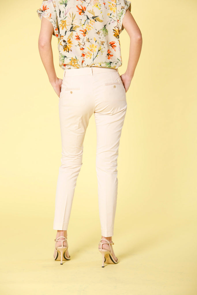 image 4 of women's chino pants in gabardine jaqueline archivio in pastelpink curvy fit by mason's 
