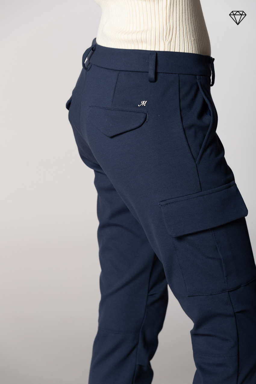 Chile City pantalón cargo mujer en jersey técnico slim fit ①