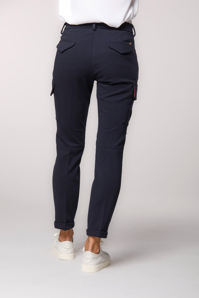picture 3 of women's Chile City cargo pants in dark blue jersey by Mason's