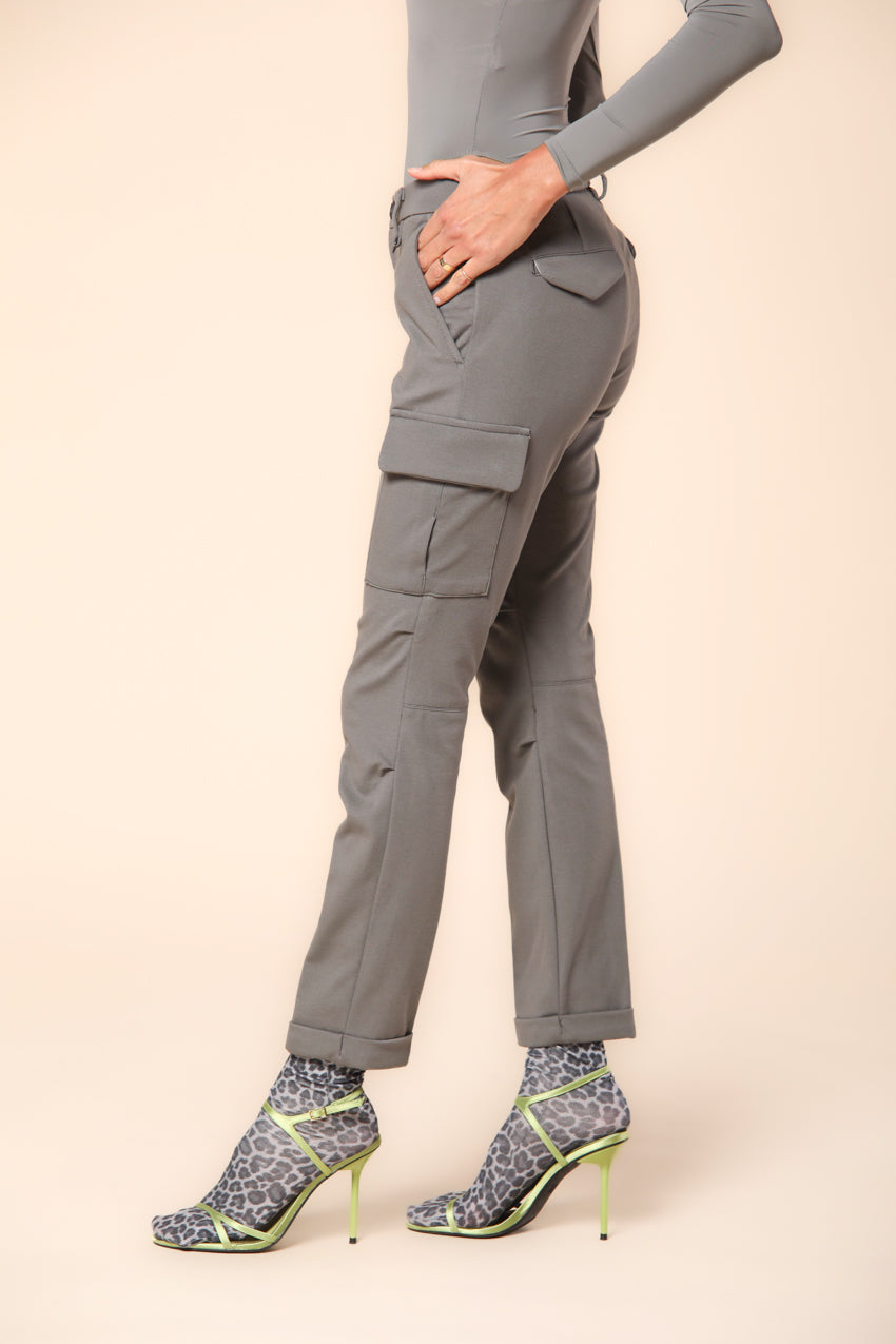 Chile City women's cargo pants in jersey technical ①