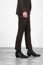 Chile City pantalone cargo donna in jersey tecnico slim fit