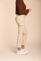 Chile City women’s cargo trousers in satin slim fit