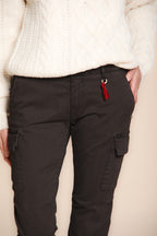 Chile City women’s cargo trousers in satin slim fit