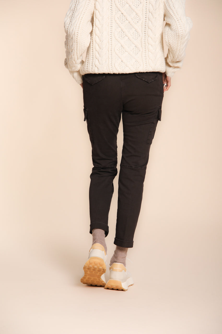 Chile City women’s cargo trousers in satin slim fit