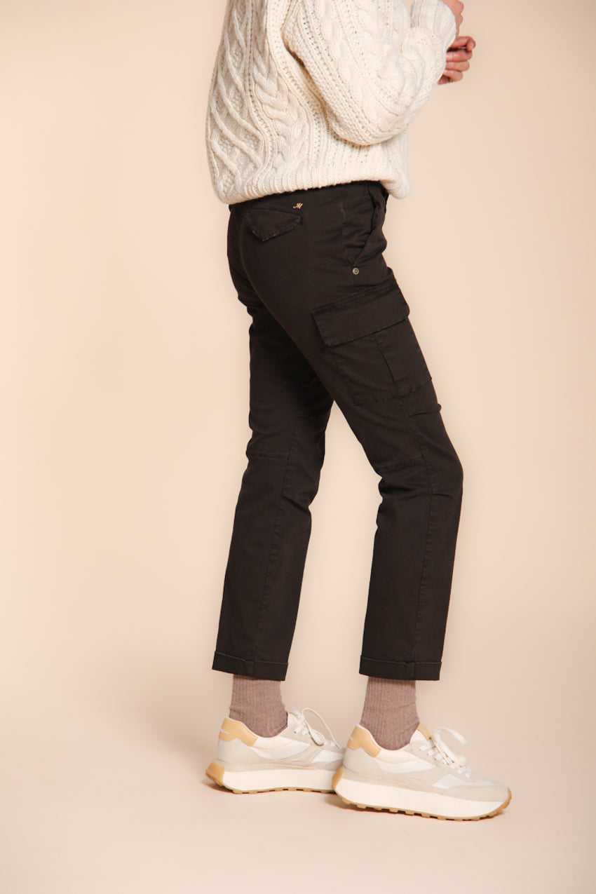 Chile City women’s cargo trousers in satin slim fit