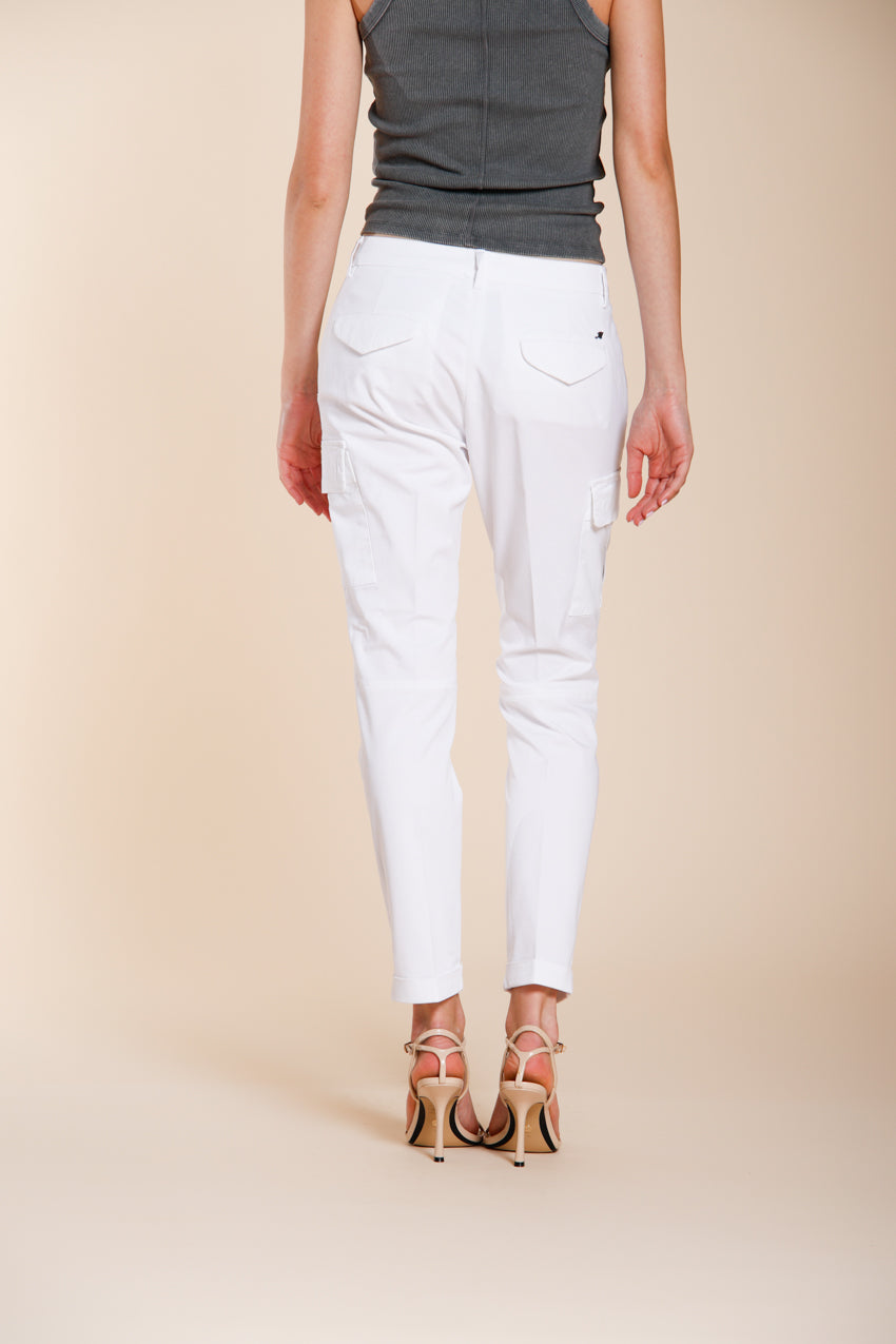 Chile City women's cargo pants in stretch gabardine slim fit