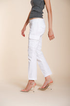 Chile City women's cargo pants in stretch gabardine slim fit