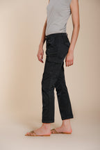 Chile City pantalon cargo femme en gabardine stretch slim fit
