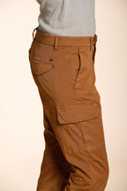 Chile City pantalón cargo mujer en gabardina stretch slim fit