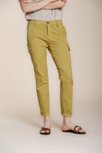 Chile City women's cargo pants in stretch gabardine slim fit