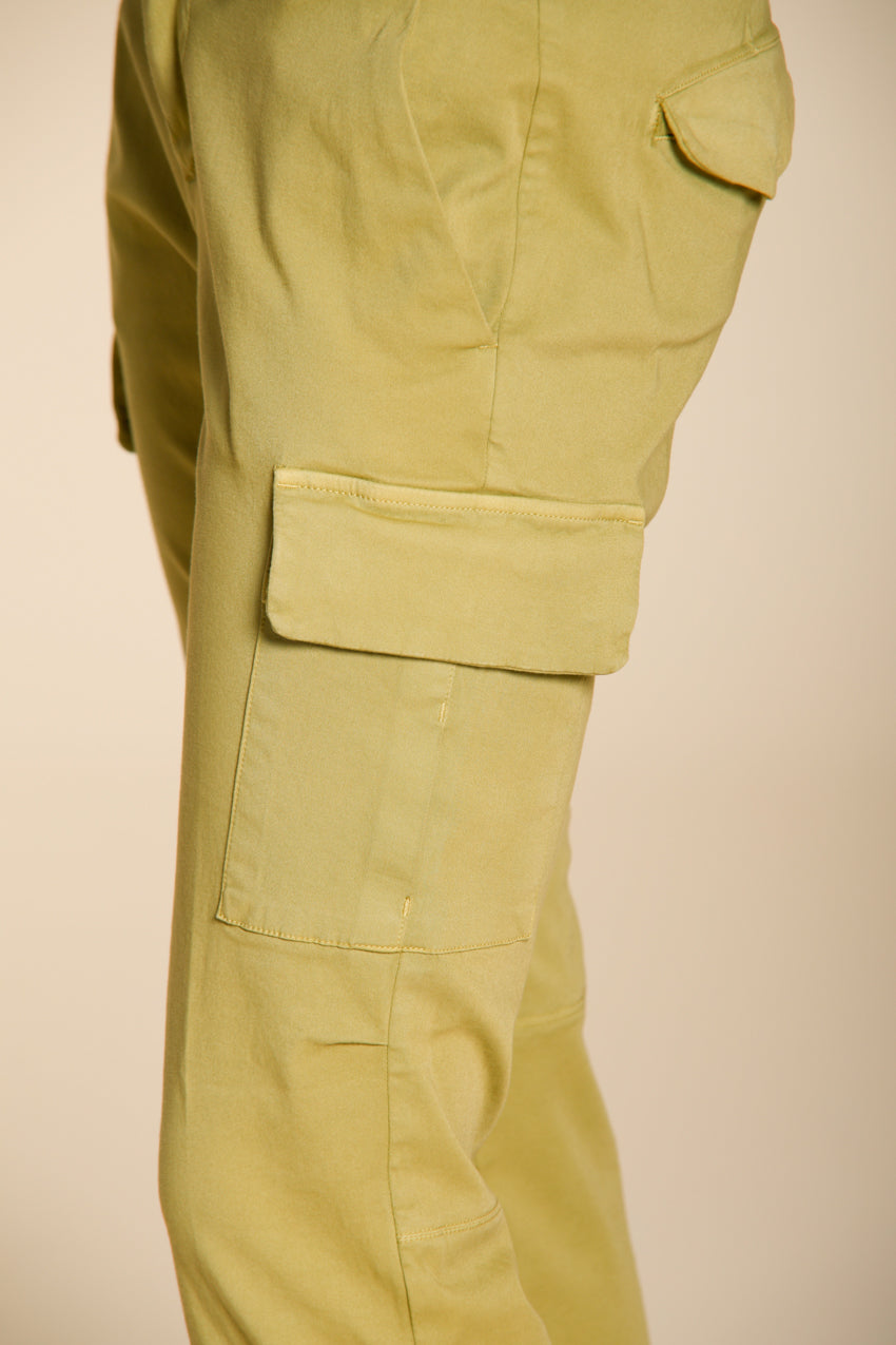 Chile City women's cargo pants in stretch gabardine slim fit