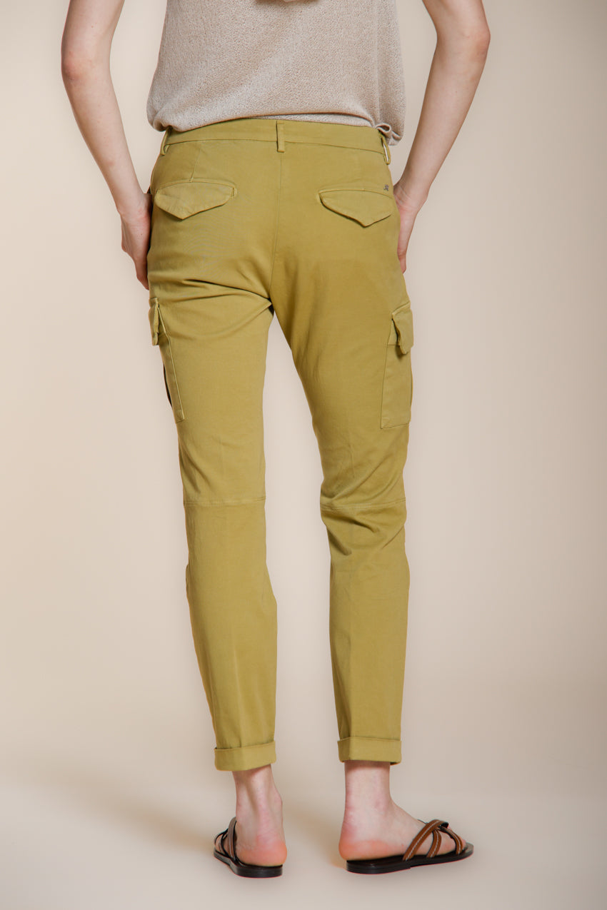 Chile City women's cargo pants in stretch gabardine slim fit