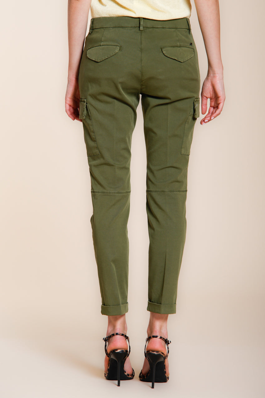 Chile City Damen Cargohose aus Stretch-Gabardine slim fit