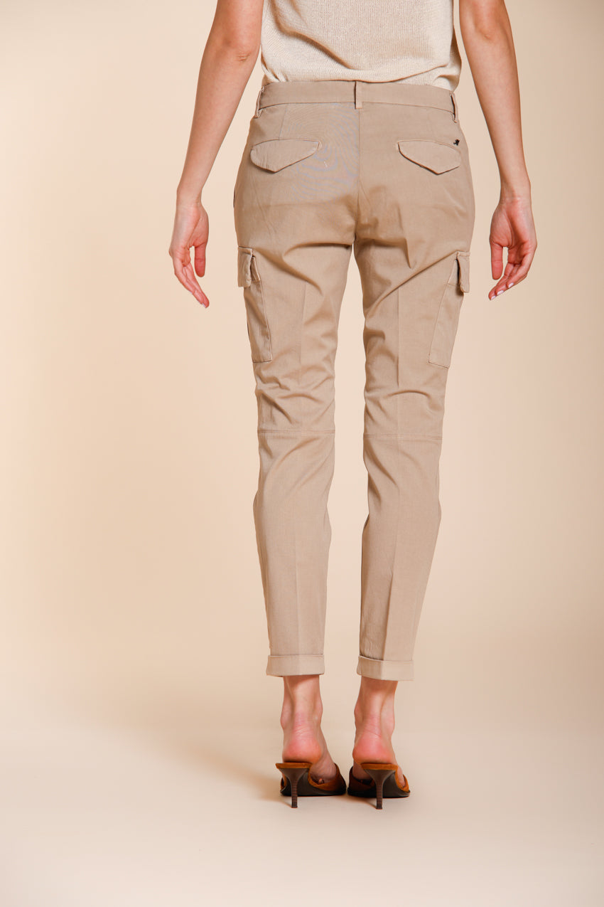 Chile City Damen Cargohose aus Stretch-Gabardine slim fit
