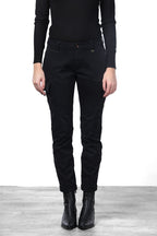 Chile City pantalone cargo donna in raso slim fit