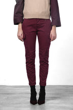 Chile City pantalón cargo de mujer en raso slim fit