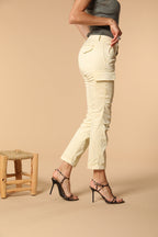 Chile City pantalón cargo mujer en gabardina slim fit 