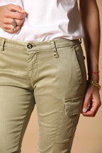 Chile City pantalón cargo mujer en gabardina slim fit 