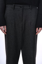 New York O Shape Chinohose für Damen aus Flanell-Jersey mit carrot fit