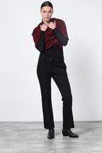 Kik pantalon chino femme en jersey technique slim fit