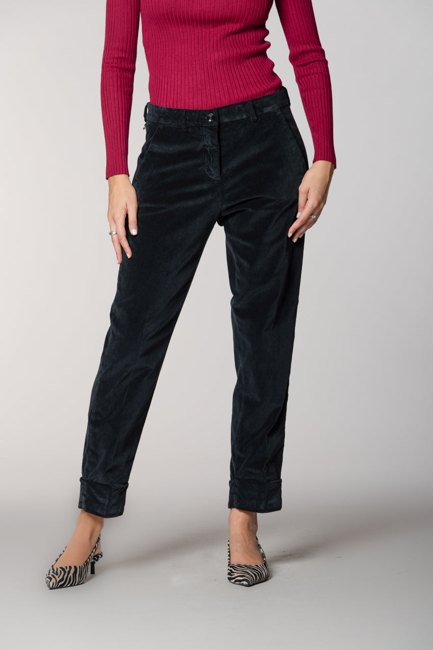 New York Carrot pantalon chino femme en velours carrot fit