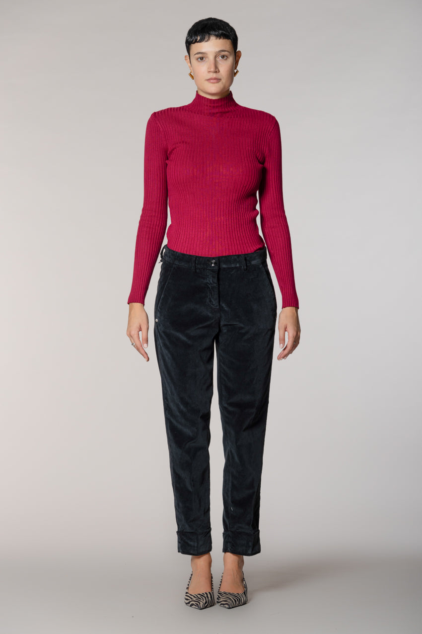 New York Carrot pantalon chino femme en velours carrot fit