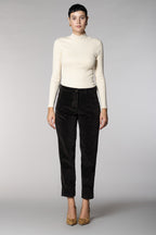 New York Carrot pantalon chino femme en velours carrot fit