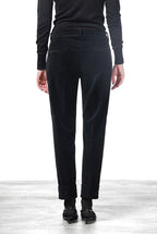 New York Carrot pantalone chino donna in velluto liscio carrot fit ①