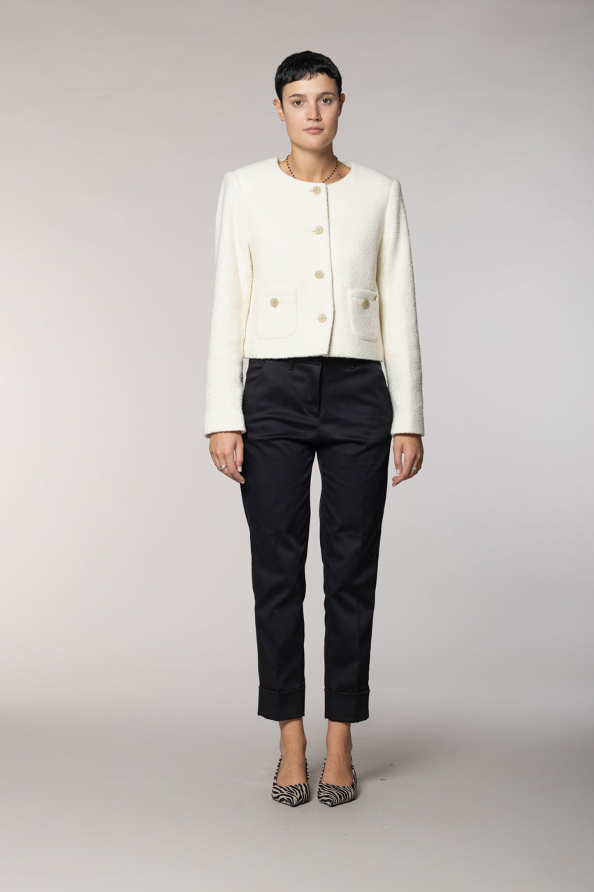 New York Carrot women’s chino trousers in gabardine carrot fit