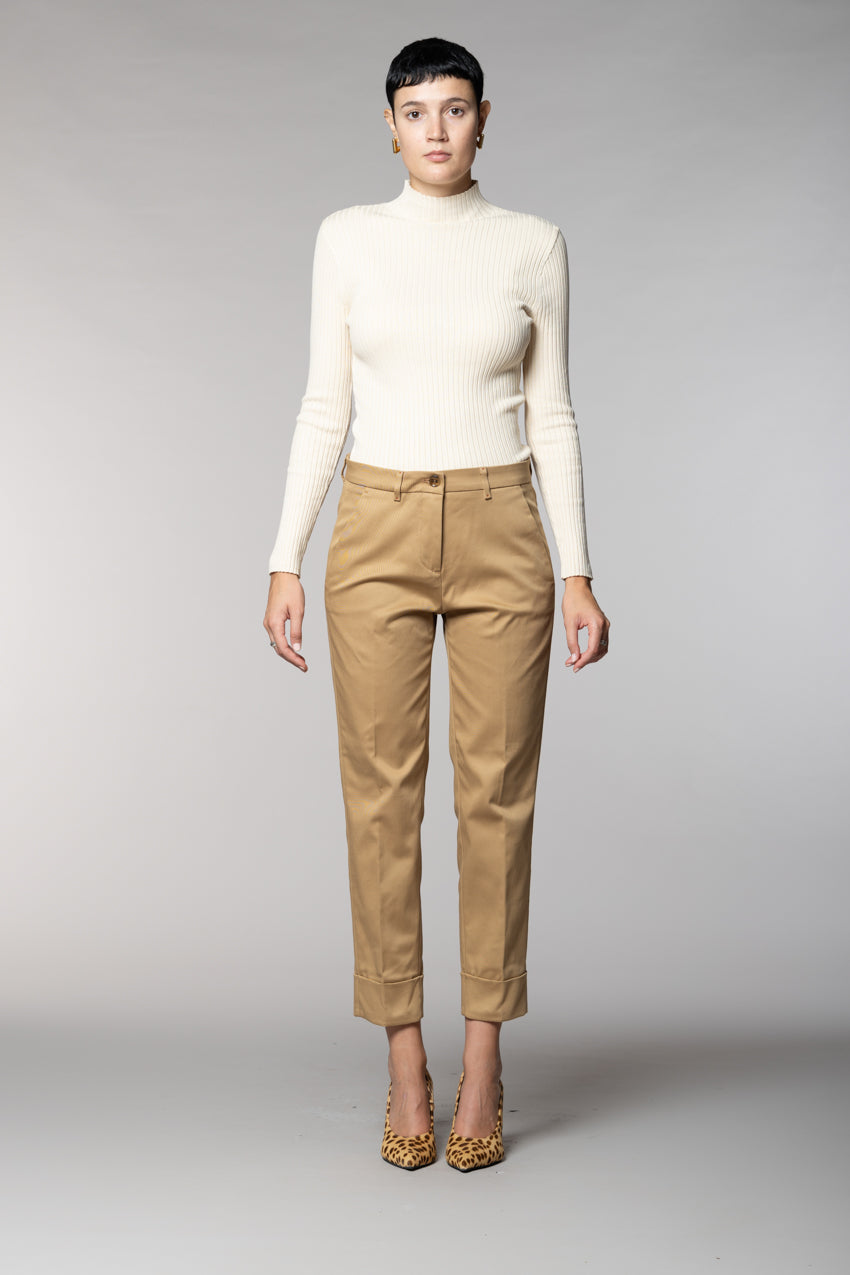 New York Carrot pantalon chino femme en gabardine carrot fit
