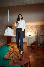 New York Carrot pantalon chino femme en denim stretch carrot fit