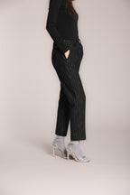 Foto 6 New York Carrot pantalone chino donna in jersey gessato carrot fit