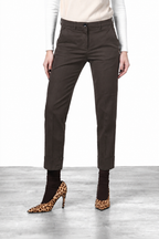 New York Carrot women’s chino trousers in satin with carrot fit ①