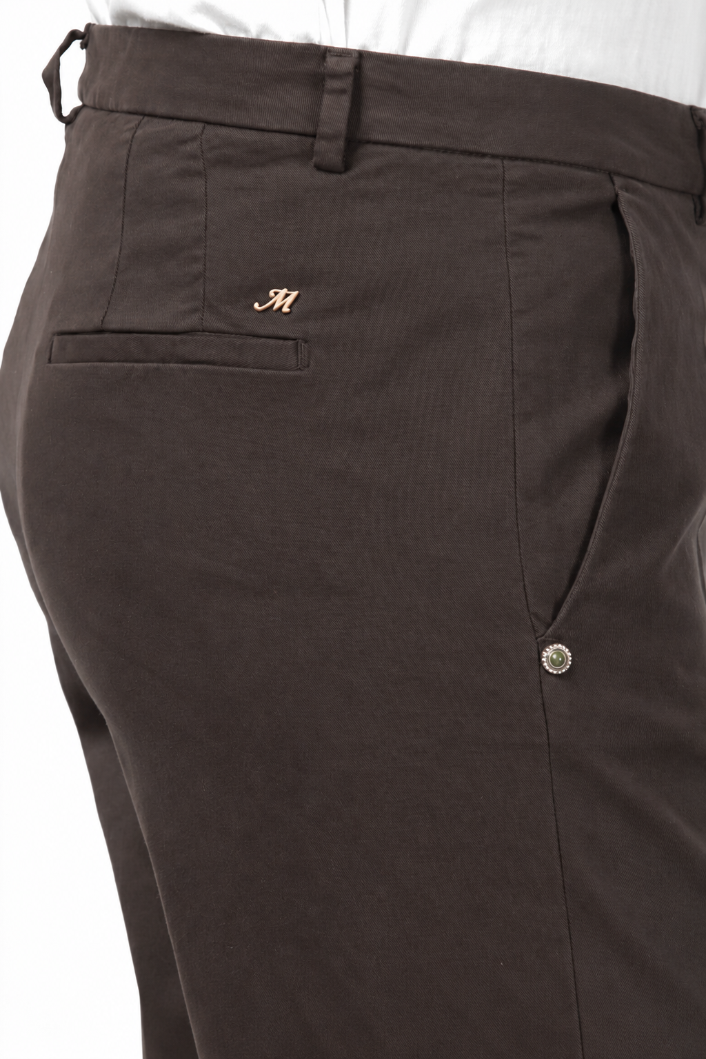 New York Carrot women’s chino trousers in satin with carrot fit ①