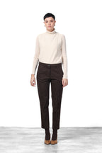New York Carrot pantalone chino donna in raso carrot fit ①
