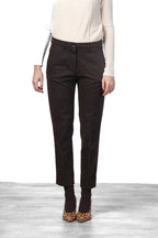New York Carrot pantalone chino donna in raso carrot fit ①