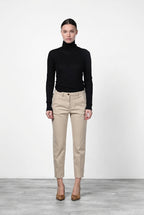 New York Carrot pantalón chino de mujer en raso carrot fit ①