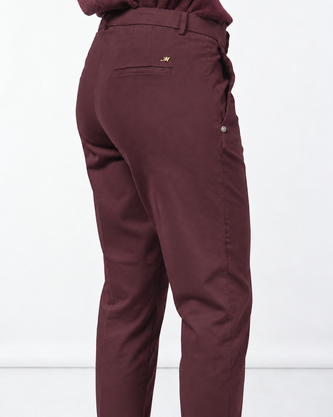New York Carrot pantalone chino donna in raso carrot fit ①
