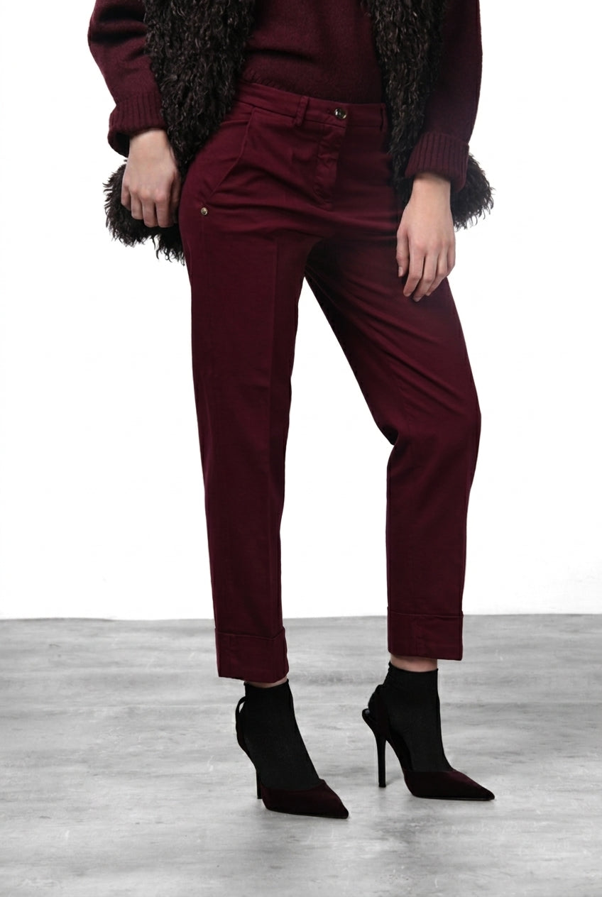 New York Carrot pantalón chino de mujer en raso carrot fit ①