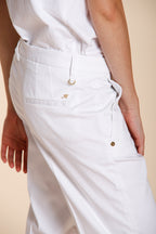 New York Carrot women's chino pants in stretch satin carrot fit ①