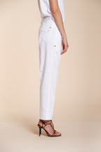 New York Carrot women's chino pants in stretch satin carrot fit ①