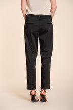 New York Carrot women's chino pants in stretch satin carrot fit ①