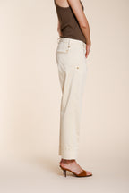 New York Carrot women's chino pants in stretch satin carrot fit ①