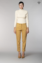 New York Carrot pantalon chino femme en coton et laine carrot fit ①