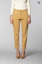 New York Carrot pantalon chino femme en coton et laine carrot fit ①